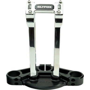 Slyfox #SF-1001-10-R - Handlebar Riser Kit - Straight - 1" Clamping - 10" Rise - Raw