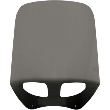 Memphis Shades #MEP87712 - Road Warrior Windshield - Vented - Black Smoke - 17"