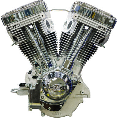 S&S Cycle #310-1157 - V111 Long-Block Engine- Natural - 84-'99 Custom Chasis w/Alternator Style Primary