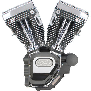 S&S Cycle #310-0511A - T124 Long Block Engine- Stone Gray - Touring