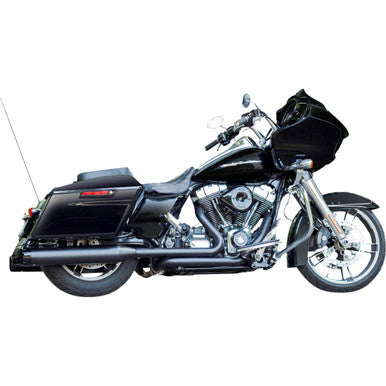 S&S Cycle #550-0621 - 4-1/2" MK45 Performance Mufflers - Black with Black Thruster