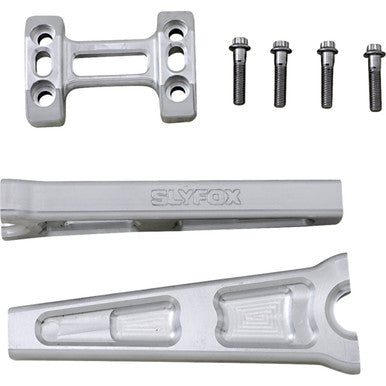 Slyfox #TM-SLY5 - Handlebar Riser Kit - Straight - 1" Clamping - 8" Rise - Raw