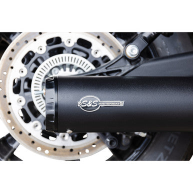 S&S Cycle #4111-266 - 2-into-1 Grand National Exhaust System - Black - 50-State