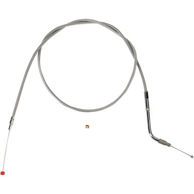Barnett #102303003506 - Stainless Steel Throttle Cable - +6" - '02-'07 Touring