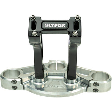 Slyfox #SF-1004-06-B - Handlebar Riser Kit - Pullback - 1-1/8" Clamping - 6" Rise - Black
