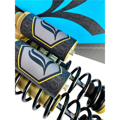 Legend Suspension #1310-1914 - REVO ARC Piggyback Shocks - 13" - Standard - Gold - '99-'17 Dyna