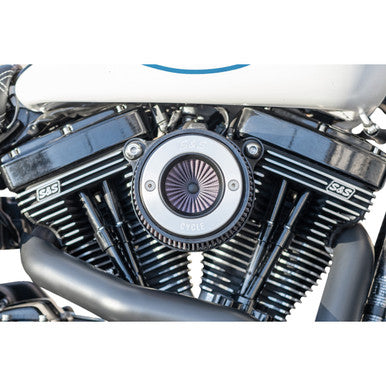 S&S Cycle #170-0716A - Air Stinger Stealth Air Cleaner Kit - Black Chrome Ring