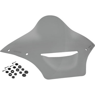 Memphis Shades #MBR101312 - Vented Windshield - BRL Race Bubble - Black Smoke - FLTRX