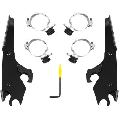 Memphis Shades #MEB2056 - Batwing - Mounting Kit - Black - XL