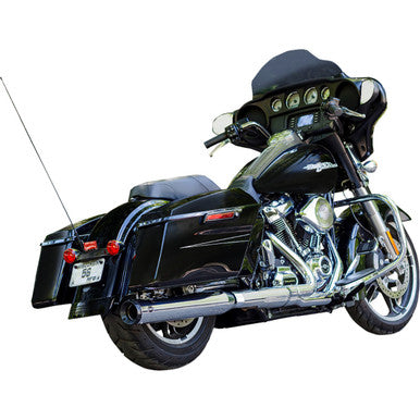 S&S Cycle #550-1140 - 2-into-1 Swindler Exhaust Conversion Kit - 4" - Chrome - M8 Touring
