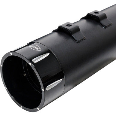 S&S Cycle #550-0670 - 4-1/2" MK45 Performance Mufflers - Black Tracer