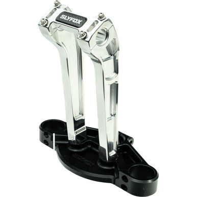 Slyfox #SF-1002-10-R - Handlebar Riser Kit - Pullback - 1" Clamping - 10" Rise - Raw