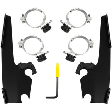 Memphis Shades #MEB2013 - Fats/Slim Mounting Kit - Black - FXDL