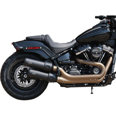 S&S Cycle #550-0734 - Grand National Slip-On Mufflers - Guardian Black - FXFB