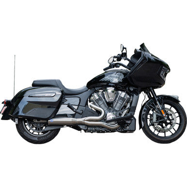 S&S Cycle #550-1083 - 2-into-1 Qualifier Exhaust System - 50-State - Brushed - Stainless Steel
