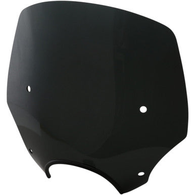 Memphis Shades #MEP5245 - El Paso Windshield - 15" - 7" Headlight Cutout - Dark Black Smoke