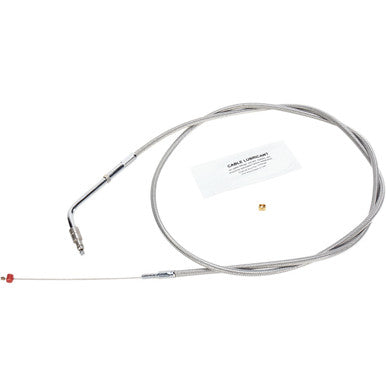 Barnett #10230300358 - Stainless Steel Throttle Cable - +8" - '02-'07 Touring