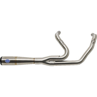 S&S Cycle #550-1000 - 2-into-1 Diamondback Exhaust System - Stainless Steel - Race Only