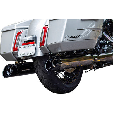 S&S Cycle #550-1113 - 4-1/2" MK45 Performance Slip-On Mufflers - Lava Chrome - 50-State