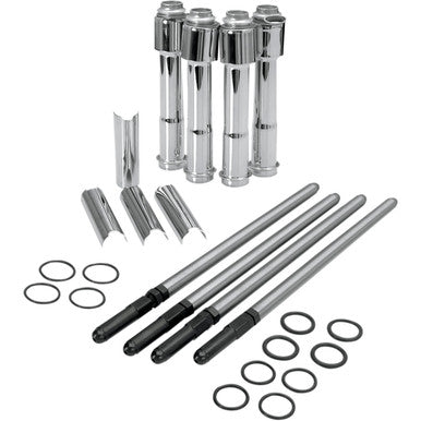 S&S Cycle #930-0024 - Adjustable Pushrod Kit - Chrome Covers - XL '91-'22