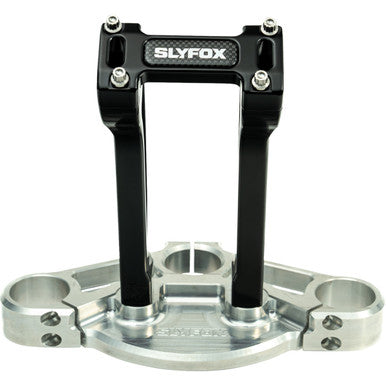 Slyfox #SF-1004-08-B - Handlebar Riser Kit - Pullback - 1-1/8" Clamping - 8" Rise - Black