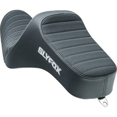 Slyfox #4709B-SlyFox - High Noon Seat - Vinyl - Classic Stitch - Silver Logo - Silver Stitch - XL '04-'22