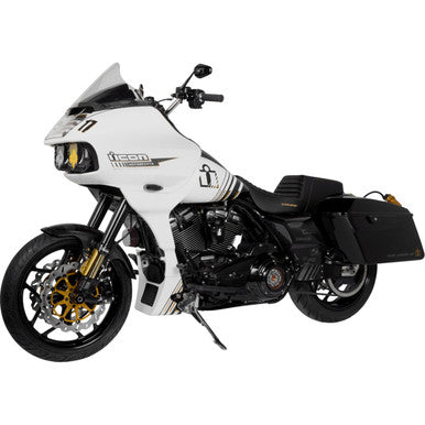 Memphis Shades #MBR101304 - Vented Windshield - BRL Race Bubble - Clear - FLTRX
