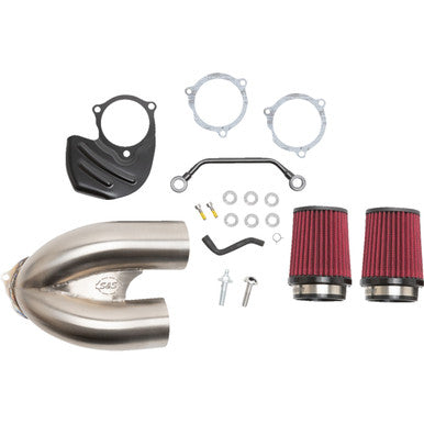 S&S Cycle #170-0565A - Tuned Induction Air Cleaner Kit - Stainless Steel