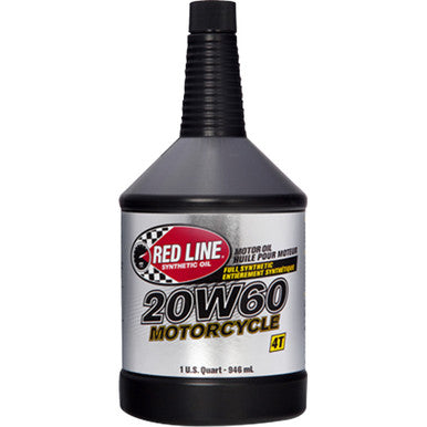 RED Line Synthetic OIL #12604 - Motorcycle Oil - 20W60 - 1 US quart