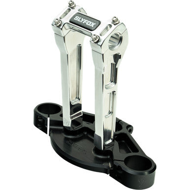 Slyfox #SF-1003-08-R - Handlebar Riser Kit - Straight - 1-1/8" Clamping - 8" Rise - Raw