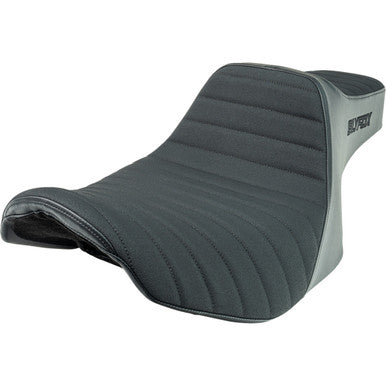 Slyfox #4704A-SlyFox - High Noon Seat - Vinyl - Classic Stitch - Black Logo - FLH/FLT '23-'24