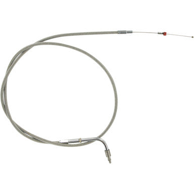 Barnett #30596SC+6DS - Stainless Steel Idle Cable - +6" - '96-'00 Softail