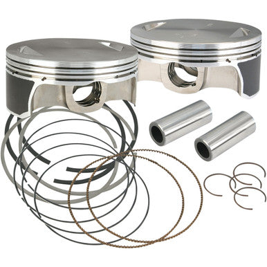 S&S Cycle #106-3964A - Piston Kit - For Hot Set Up Kits® - 4.125" +0.020" - 111"/117"/124" Engine