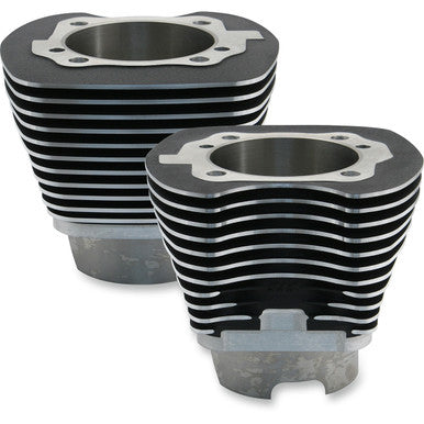 S&S Cycle #910-0255 - Cylinders - 4.125" - Black