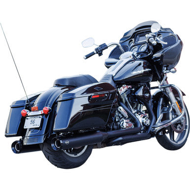 S&S Cycle #550-1078 - 4-1/2" GNX Slip-On Mufflers - Guardian Black