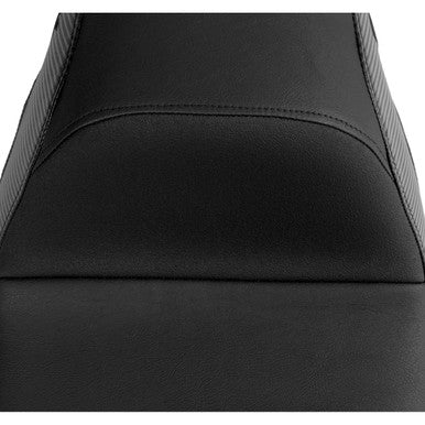 Slyfox #0801-1614 - Drifter Seat - Black Logo - Smooth Vinyl - Carbon Fiber - FL '08-'23