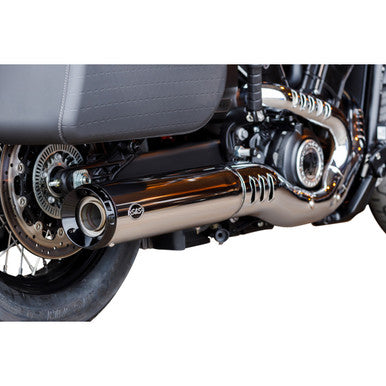 S&S Cycle #550-1122 - Grand National Slip-On Mufflers - Chrome - 50-State