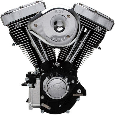 S&S Cycle #31-9156 - V96R Series Engine - Black - Custom Chassis | Evolution Big Twin