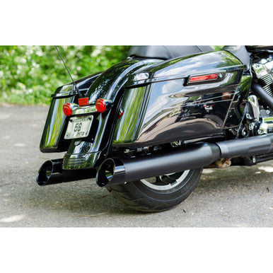 S&S Cycle #550-1010 - 4-1/2" Black MK45 Cutlass Performance Mufflers
