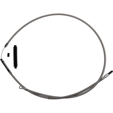 Barnett #10230100688 - High-Efficiency Stainless Steel Clutch Cable for Harley-Davidson - +8" - '21-'24 FL