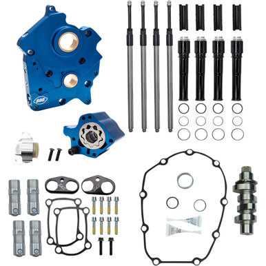 S&S Cycle #310-1011C - Cam Chest Kit - Oil Cooled - Chain Drive - 465 Cam - Black Pushrod Tubes - M8