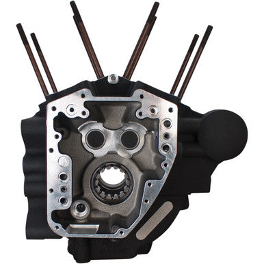 S&S Cycle #310-0369 - Engine Case - 4.125" Bore w/Stock Stud Pattern - Wrinkle Black - Twin Cam