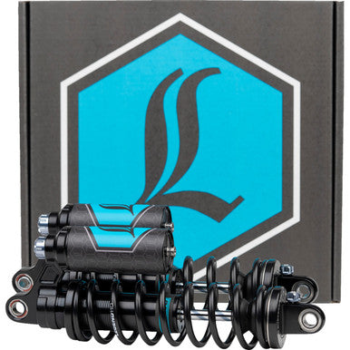 Legend Suspension #1310-1892 - REVO ARC Piggyback Shocks - 14" - Standard - Black - '99-'17 Dyna