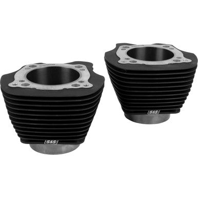 S&S Cycle #910-1006A - Cylinder Set - 4.320" Bore - Unhoned - Black w/o Highlighted Fins - M8