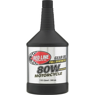 RED Line Synthetic OIL #42704 - Motorcycle Gear Oil with Shockproof® - 80W - 1 US quart