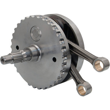 S&S Cycle #320-0402 - Flywheel Assembly - 4.00" - with Sprocket Bearing Race - 88"/95"/100" Twin Cam "A" '03-'06