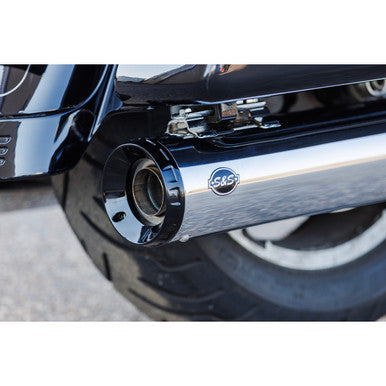 S&S Cycle #550-1079 - 4-1/2" GNX Slip-On Mufflers - Chrome