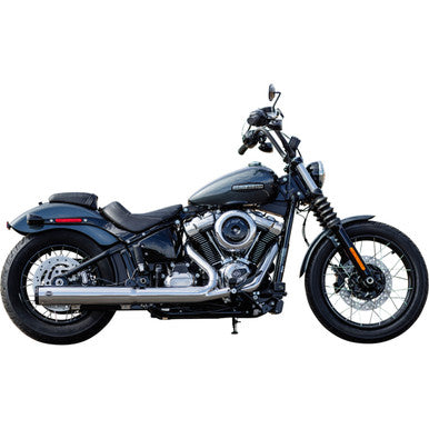 S&S Cycle #550-1160 - Grand National Slip-On Muffler - 50 State - 4" Chrome - M8 Softail