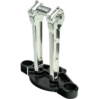 Slyfox #SF-1003-10-R - Handlebar Riser Kit - Straight - 1-1/8" Clamping - 10" Rise - Raw