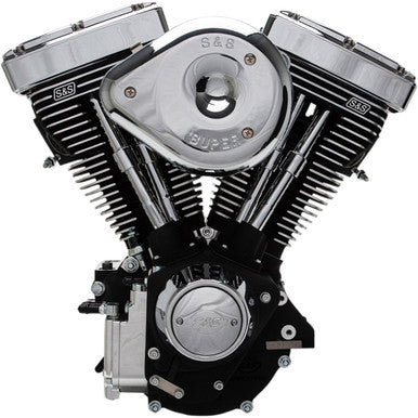 S&S Cycle #31-9150 - V80R Series Engine - Black - Custom Chassis | Evolution Big Twin